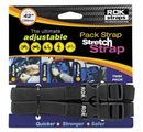 ROK Straps 12" to 42" Medium-Duty Tie Downs; Black/Orange; Medium Duty 5/8"; 2 pk